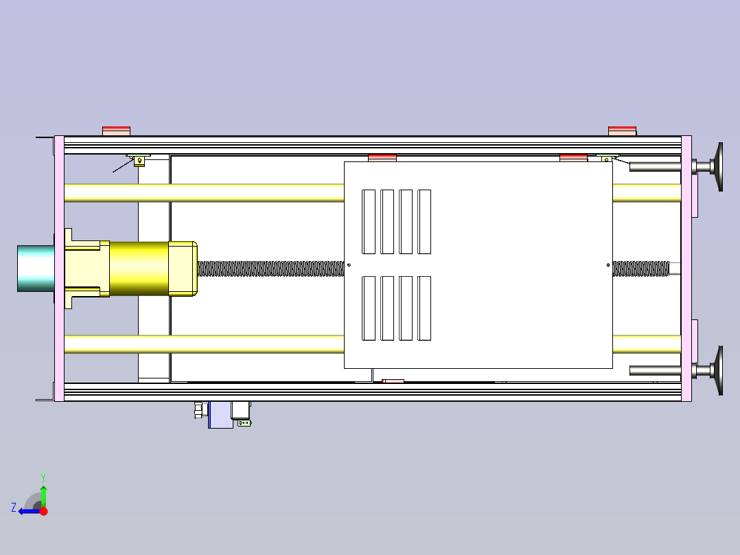 PCB板上板机接驳台右视图