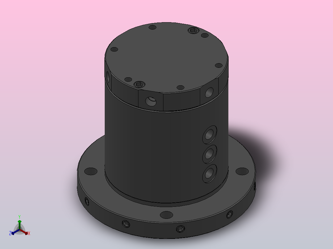 HWRA66双转盘法兰盘型[HWRA66]主视图