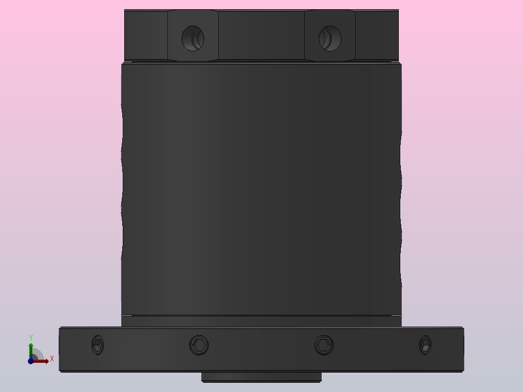 HWRA66双转盘法兰盘型[HWRA66]前视图