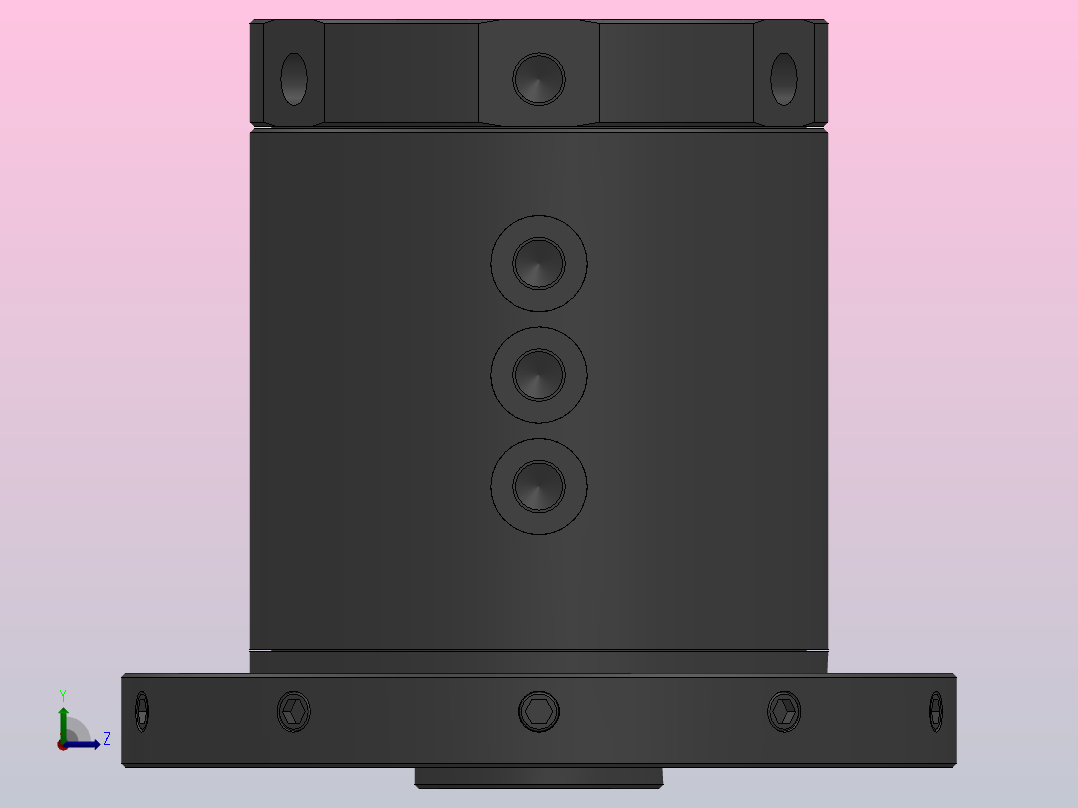 HWRA66双转盘法兰盘型[HWRA66]左视图