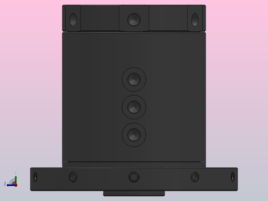 HWRA66双转盘法兰盘型[HWRA66]右视图