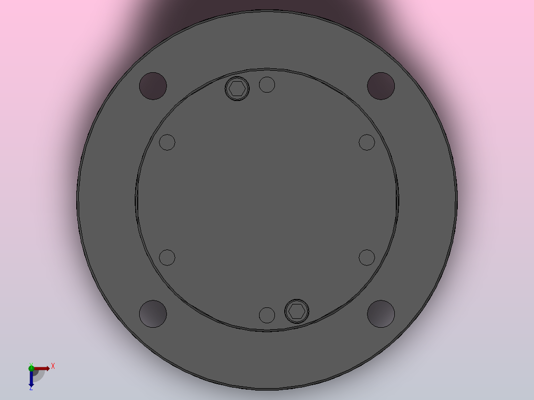 HWRA66双转盘法兰盘型[HWRA66]俯视图