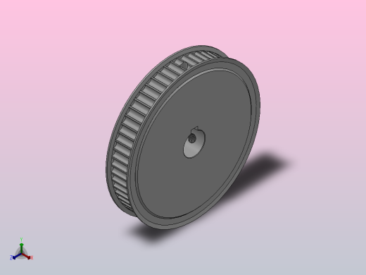 带顶丝键槽孔标准型圆弧形齿同步带轮5GT型_S5GTHK-60-12-dk16-A