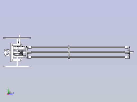 S型无碳小车3D图纸左视缩略图