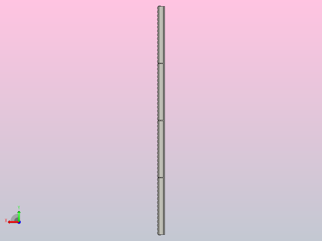 GZ-HL-4-C1四排滚珠护栏后视图