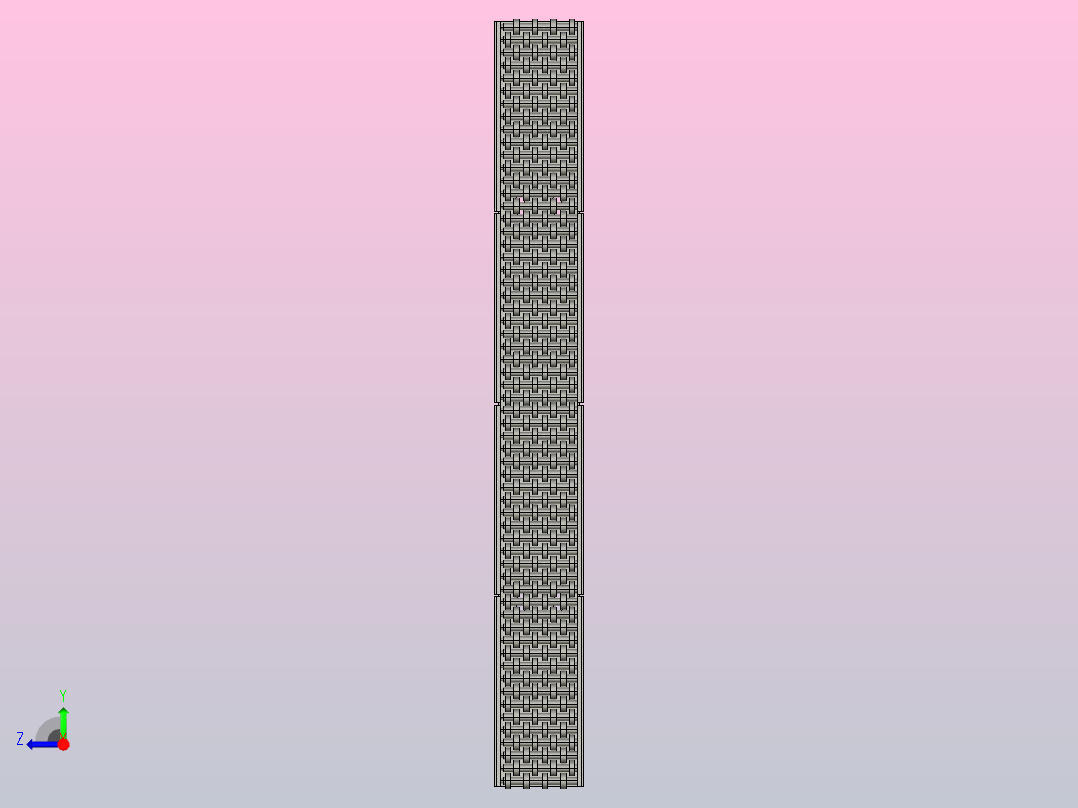 GZ-HL-4-C1四排滚珠护栏右视图