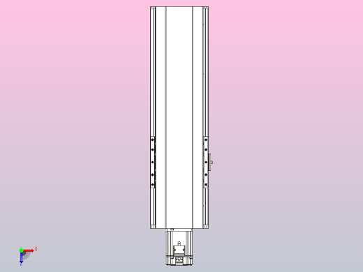 日规模组半封闭丝杆TPA-HNR-175D-2510C-L350-M-Y-P75-N3俯视缩略图