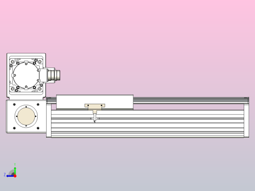皮带直线轴半封闭可选导轨TPA-HNB-220D-176-L200-LU-Y-P1K-N3右视缩略图
