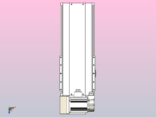 皮带直线轴半封闭可选导轨TPA-HNB-220D-176-L200-LU-Y-P1K-N3俯视缩略图
