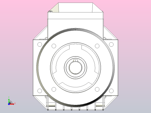 IM B14 H80-112(YE2、YE3)通用电机[YE2-90S-2-B14]前视缩略图