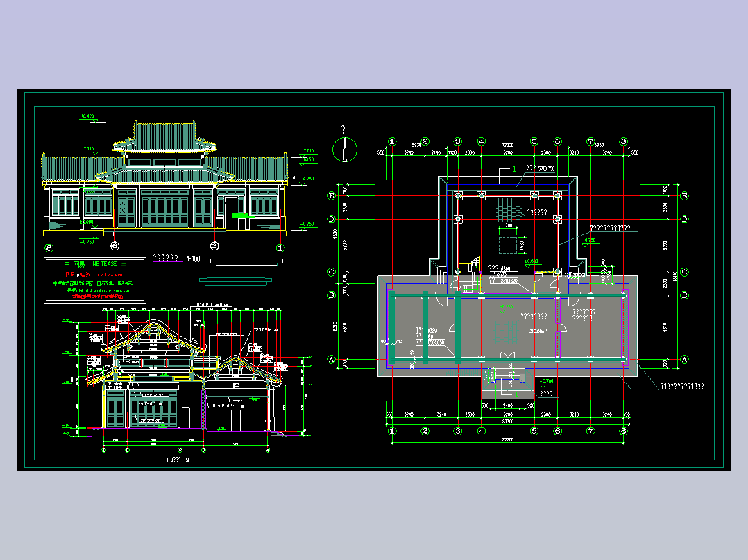 一古建厅楼方案图