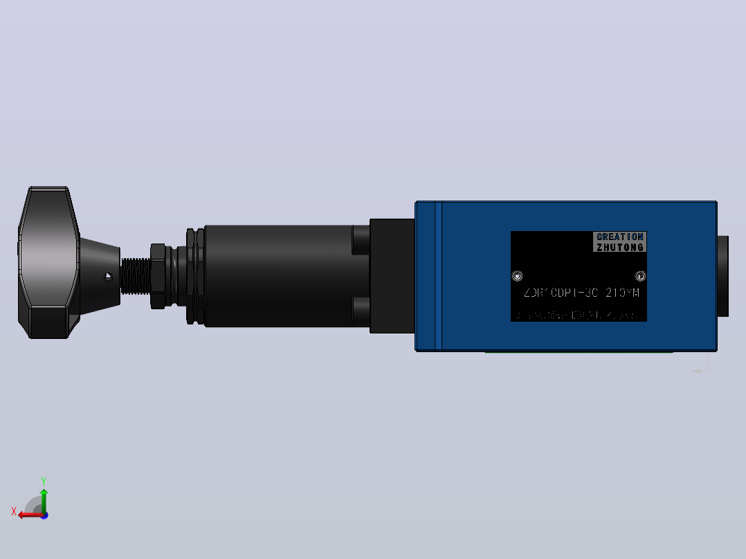 ZDR10DP1-YM 叠加式直动减压阀后视图