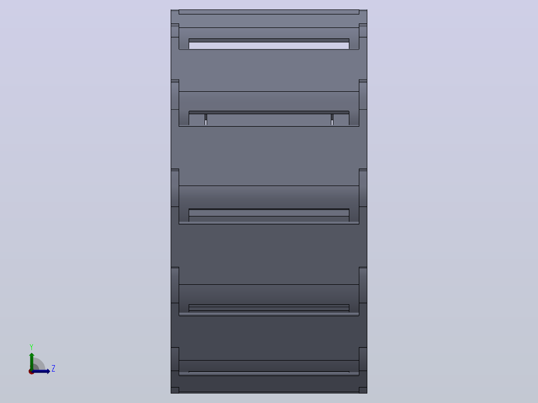 内高15内侧打开型TA半封闭式拖链[DSL15HTA-15-40-R38-20-A1]左视图
