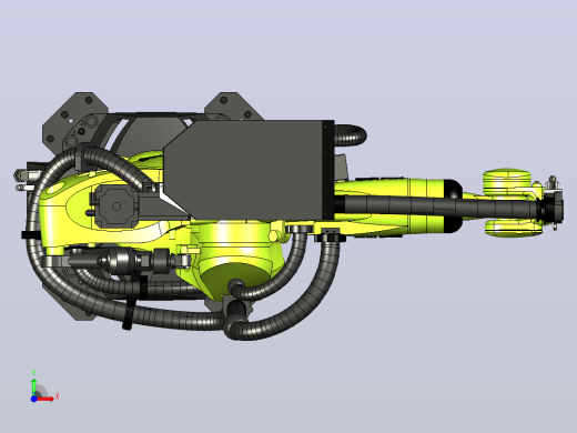 KUKA KR210-R2700机器人三维模型图纸前视缩略图
