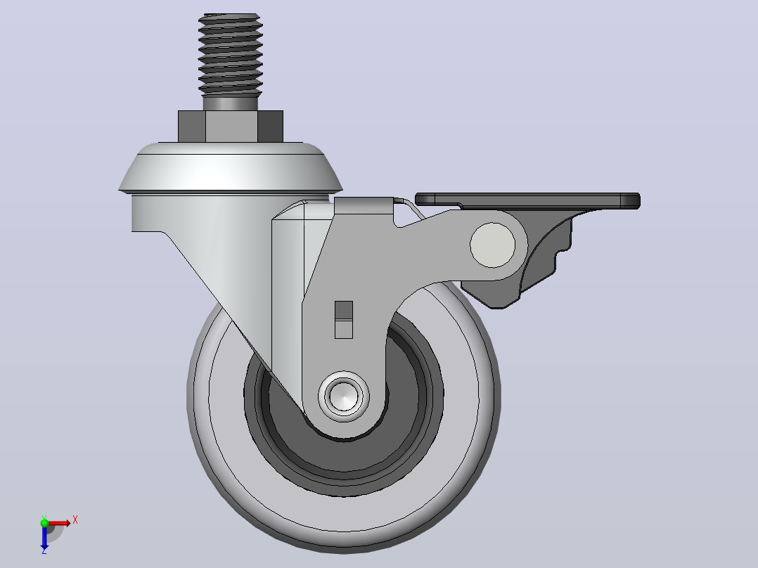 Wheel-4005826401GS-Swede-Wheel脚轮俯视图