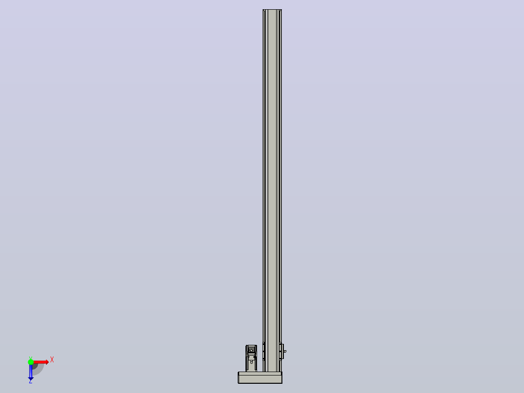 日规模组半封闭丝杆TPA-HNR-65S-1610C-L1100-ML-C-P10-N3俯视图