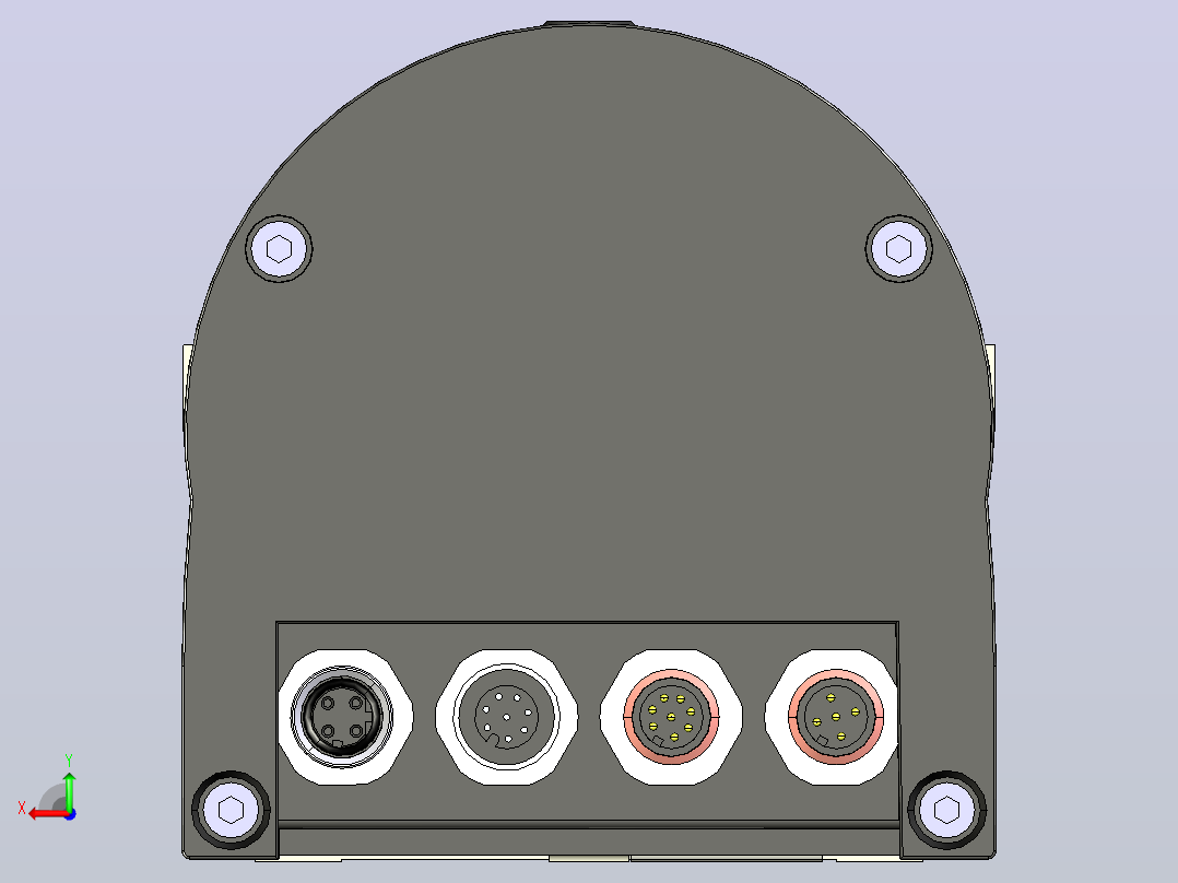 LMS1xx激光扫描仪后视图