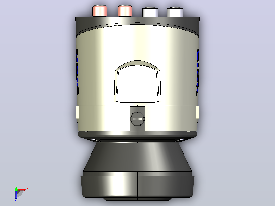 LMS1xx激光扫描仪俯视图