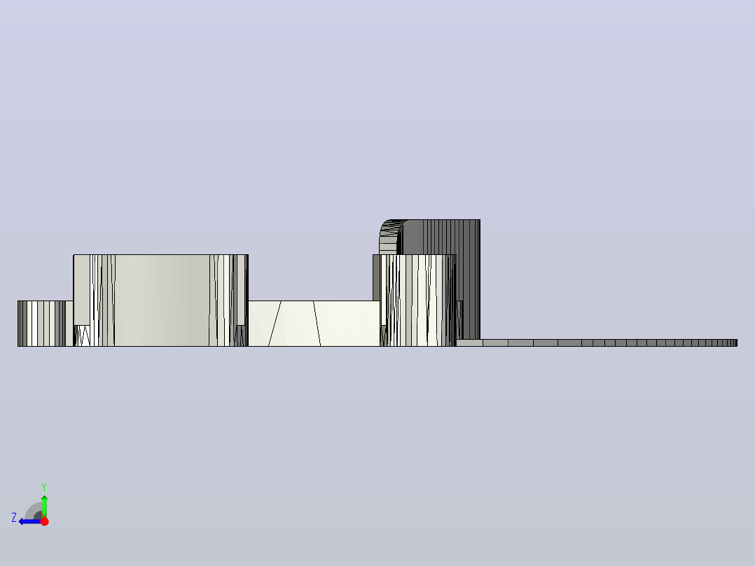 3D打印面罩右视图
