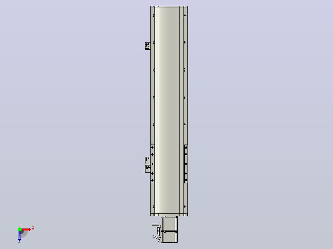 MT136BS半封闭丝杆滑台[MT136BS.L#.450.BC.P40.C3]俯视图