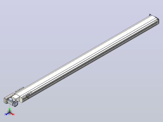皮带直线轴半封闭可选导轨TPA-HNB-140D-120-L2000-ML-C-P40-N3正等轴测缩略图