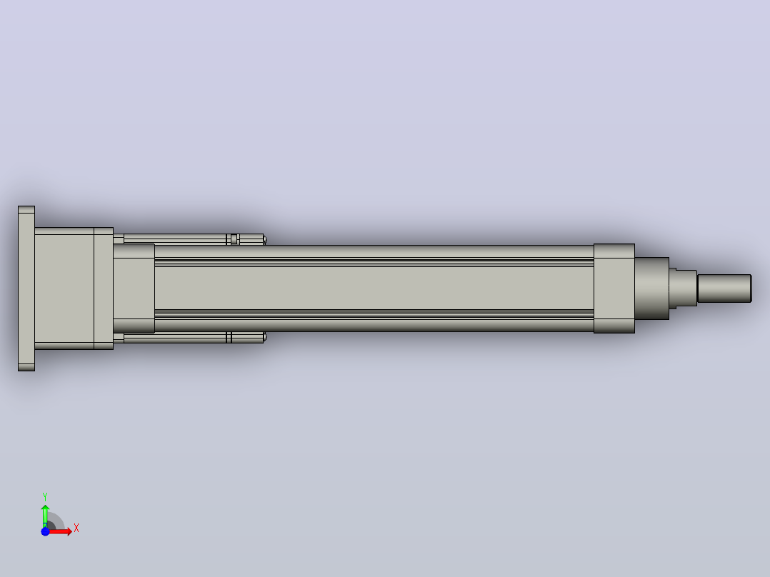 RKD50-200-P-FB-75-B3折返电动缸前视图