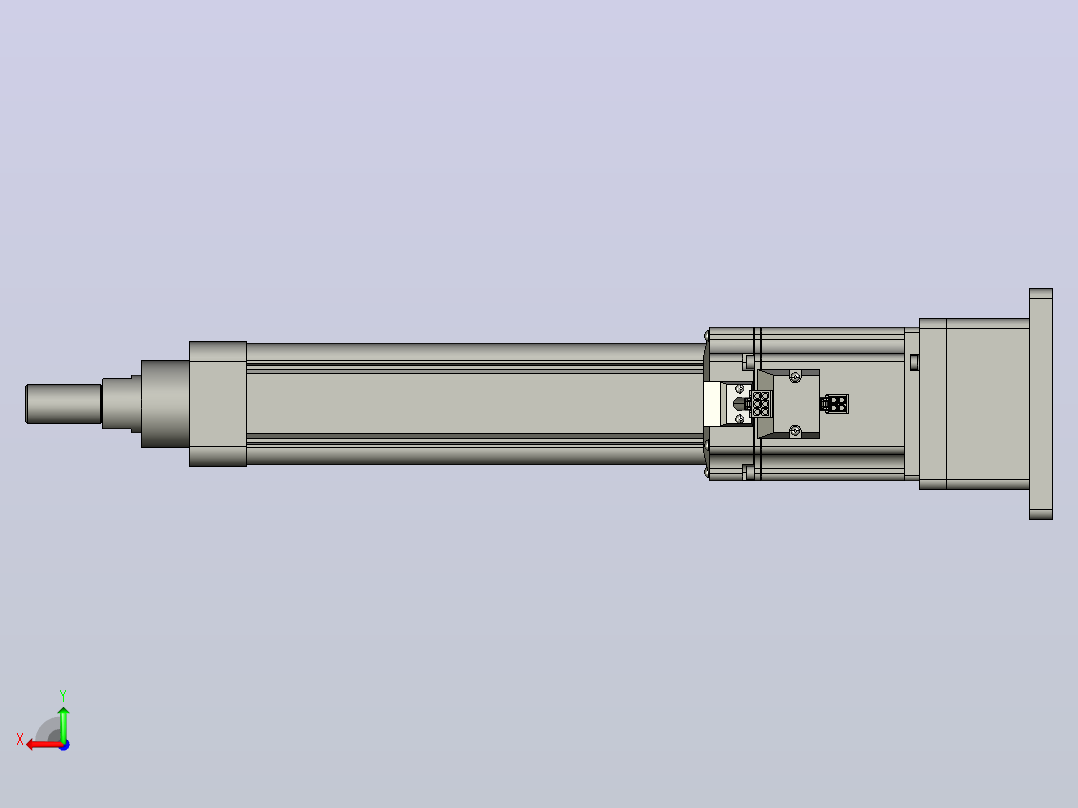 RKD50-200-P-FB-75-B3折返电动缸后视图