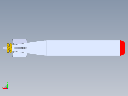 MK-46鱼雷模型设计后视缩略图