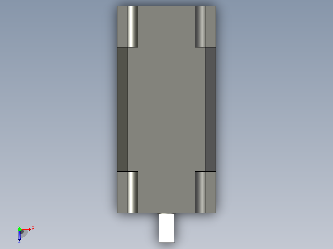 Z4-225-11 110kw直流电机.ipt俯视图