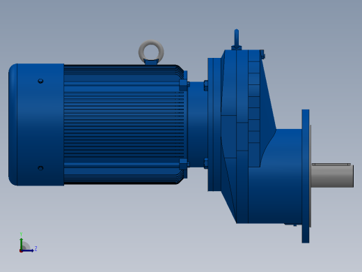 RXF97法兰轴伸式安装斜齿轮减速机RX97-Y7.5-4P-132M-M1-0°-Φ300左视缩略图