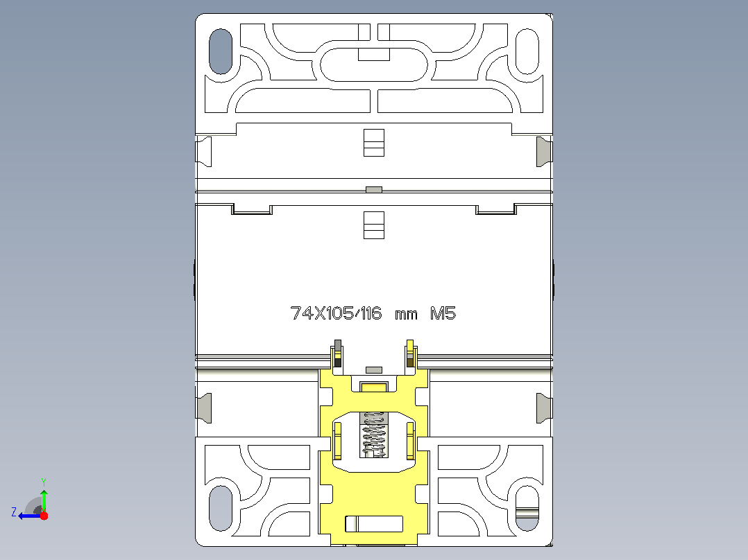 NC8-80~100交流接触器三维模型202204右视图
