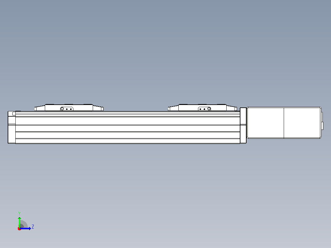 皮带直线轴双滑块型TPA-GCBS-80-P60-L50-QL-M20-N3左视图