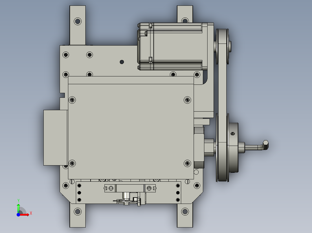 高速凸轮插针模组 step前视图
