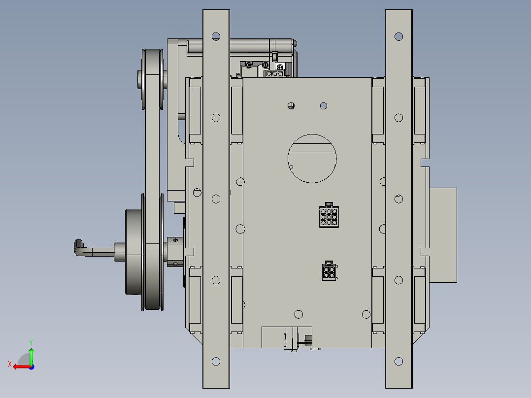 高速凸轮插针模组 step后视图