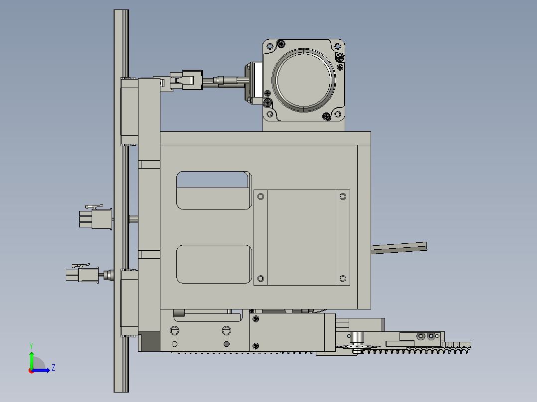 高速凸轮插针模组 step左视图