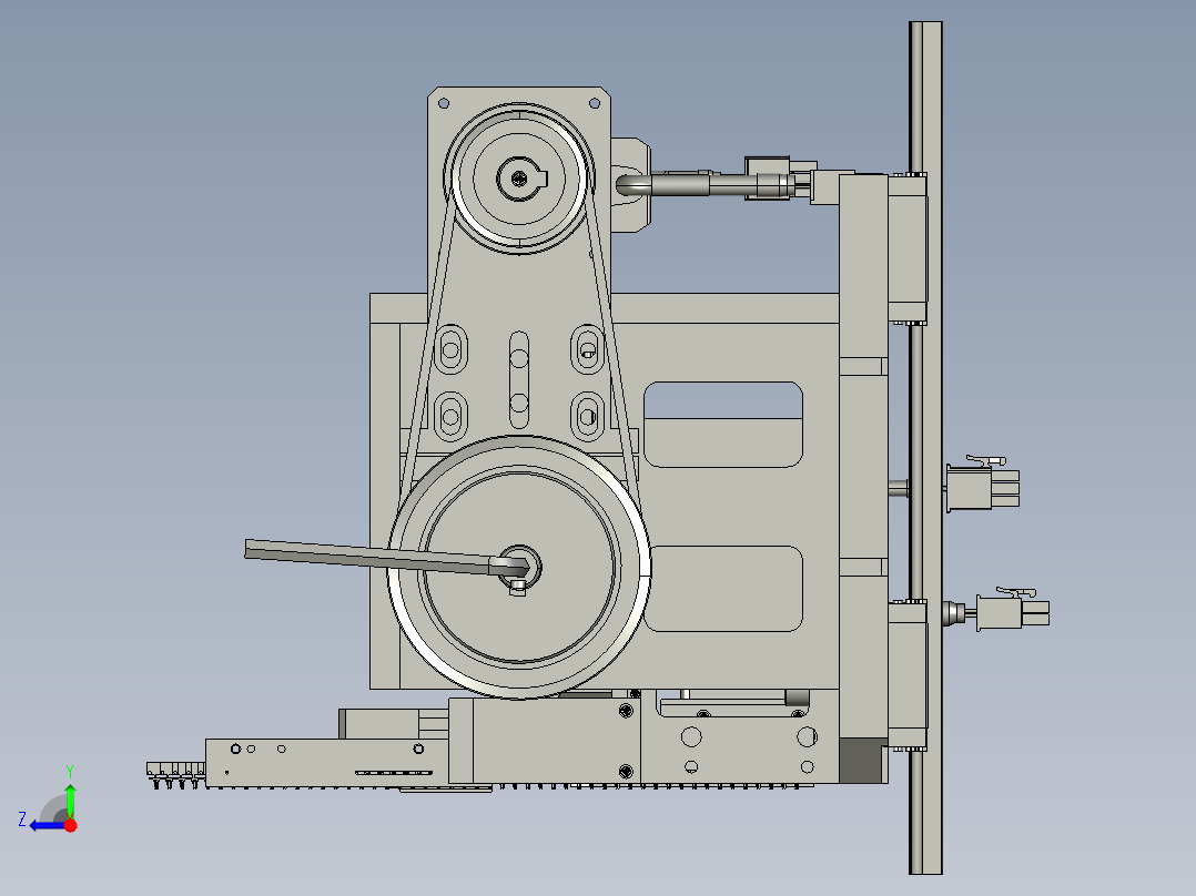 高速凸轮插针模组 step右视图