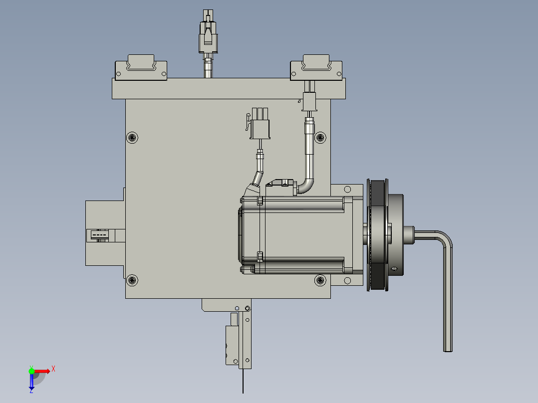 高速凸轮插针模组 step俯视图