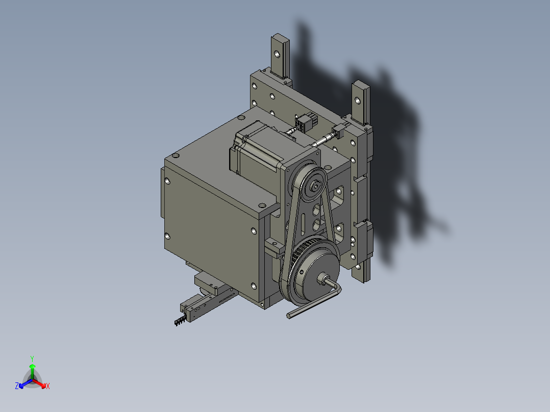 高速凸轮插针模组 step正等轴测图