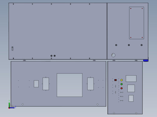 HXGN中压环网柜带完整特征可编辑左视缩略图