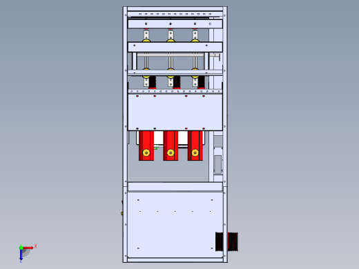 HXGN中压环网柜带完整特征可编辑俯视缩略图