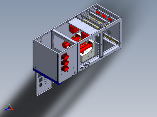 HXGN中压环网柜带完整特征可编辑正等轴测缩略图
