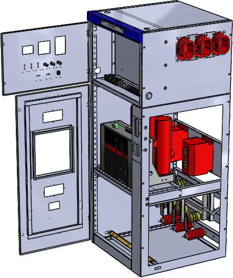 HXGN中压环网柜带完整特征可编辑缩略图