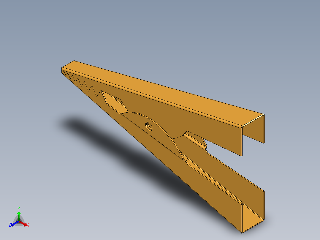 3 鳄鱼夹正等轴测图