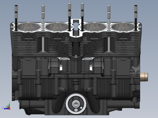 solidworks moteur 引擎右视缩略图