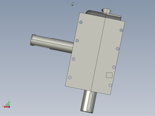 2_蜗轮蜗杆减速器后视缩略图