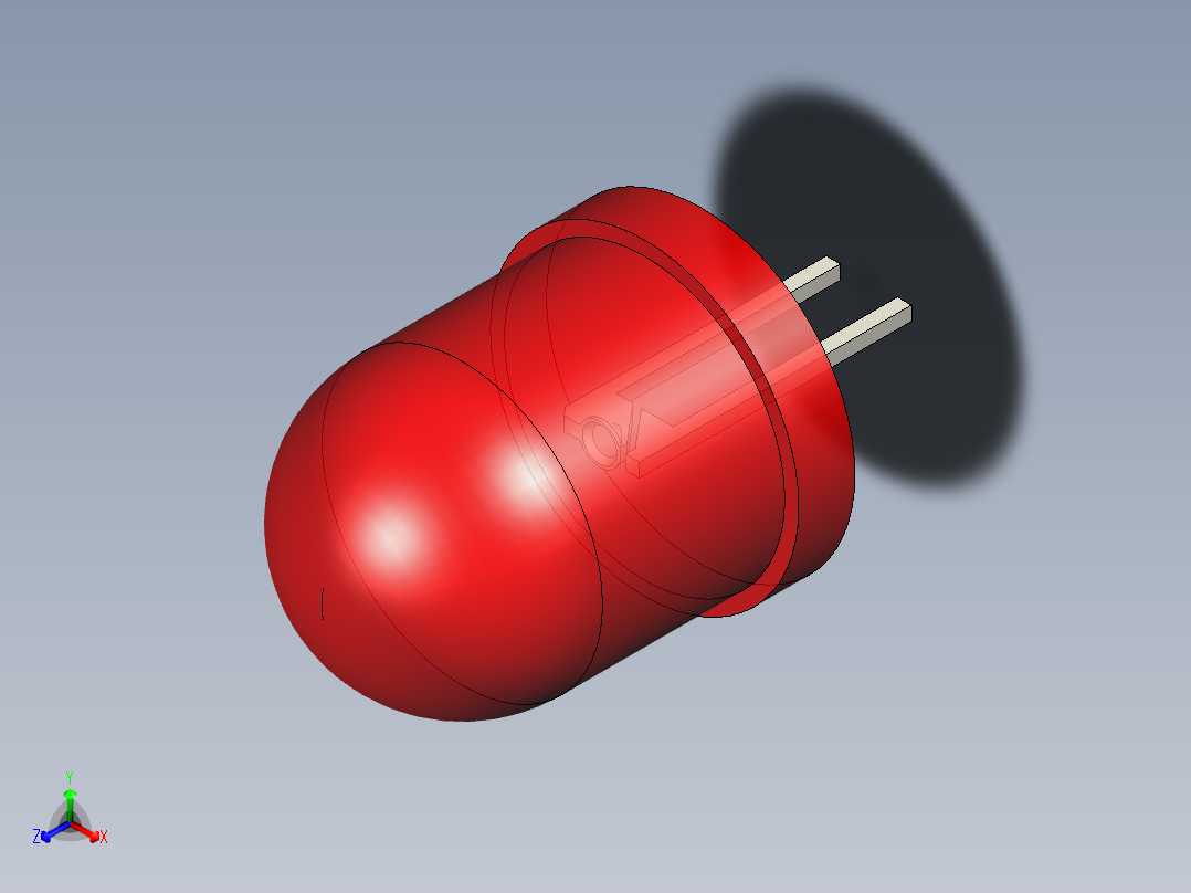 LED_Round_Red180_D10.0mm主视图