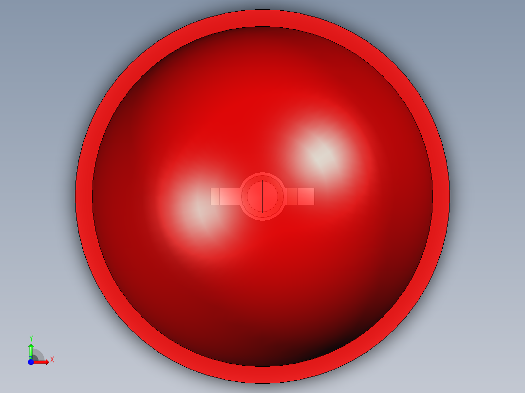 LED_Round_Red180_D10.0mm前视图