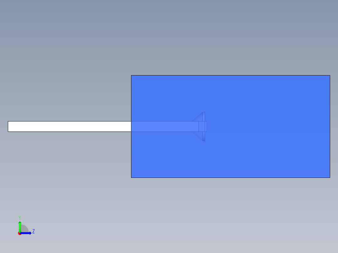 LED_Square_Blue_5x5x9.7mm左视图