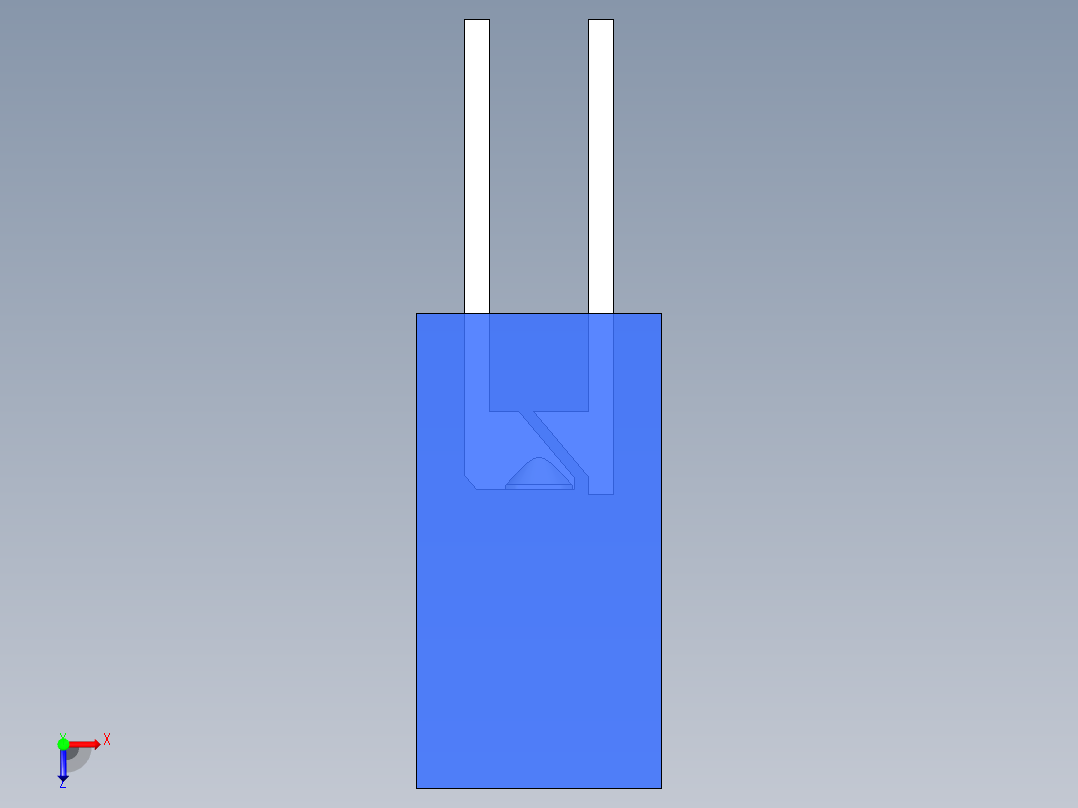 LED_Square_Blue_5x5x9.7mm俯视图