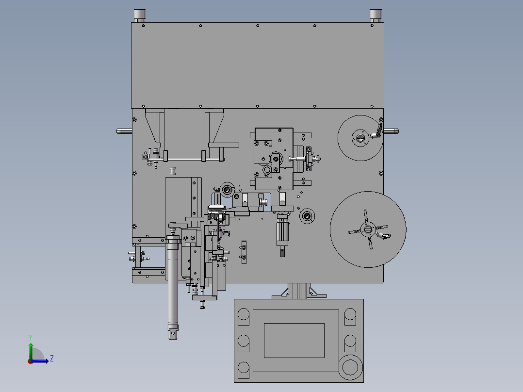 线材贴标机(STEP)左视图